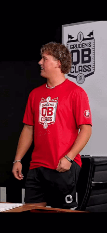 Man in Red Shirt Saying Gruden Db Class