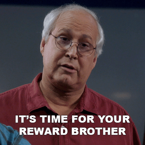 Man In Red Shirt Says Reward GIF