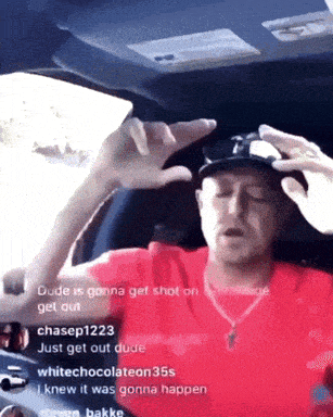 Man in Red Shirt Sleeping in Driver Seat