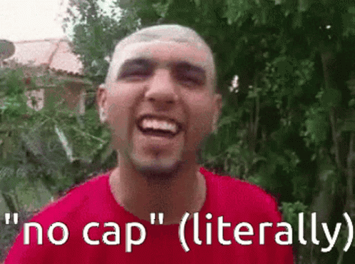 Man in Red Shirt Smiling No Cap