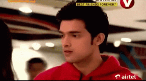 Man In Red Shirt With Airtel GIF