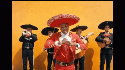 Man in Red Sombrero Dancing