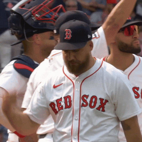 Man in Red Sox Jersey