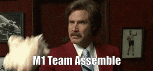 Man in Red Suit M1 Team Assemble