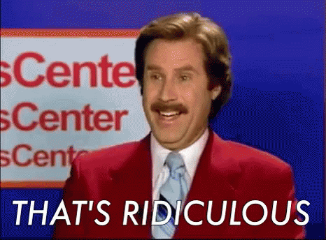 Man In Red Suit Says That's Ridiculous GIF