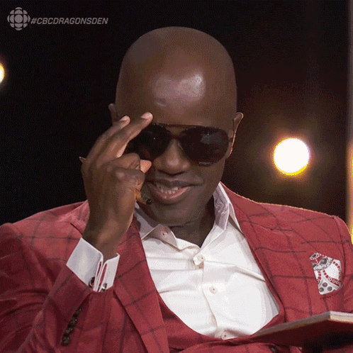 Man in Red Suit Sunglasses #cbcdragonsden