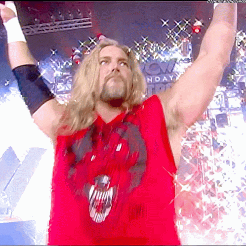 Man in Red Sunday Tank Top