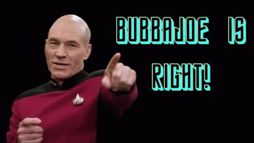 Man In Red Sweater Pointing At Enter Joe Is Right Sign GIF