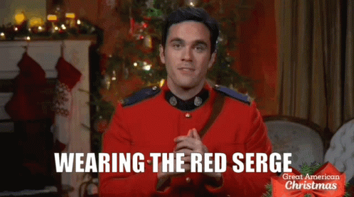 Man In Red Uniform And Red Serge GIF