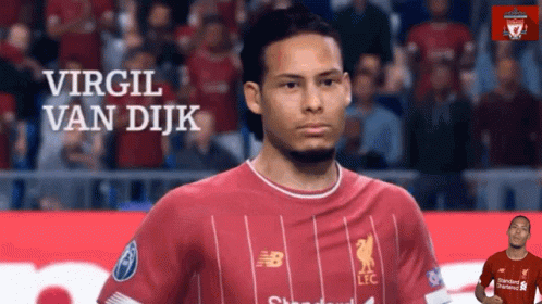 Man in Red Virgil van Dijk Jersey