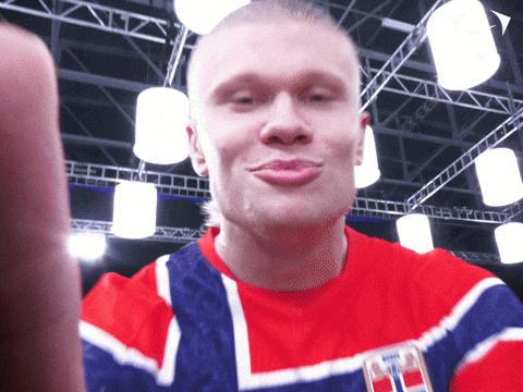 Man in Red White Blue Shirt Saying Norway