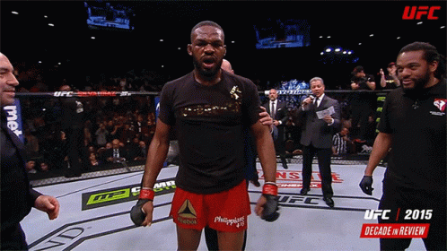 Man in Reebok Shorts in UFC Arena