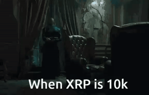 Man in Robe Standing by Window When XRP Is 10k