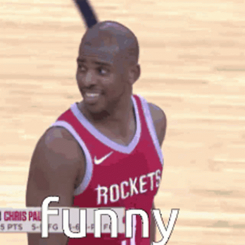 Man in Rockets Jersey Smiling