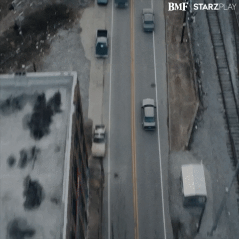 Man In Rush Driving Fast Car Running Away GIF
