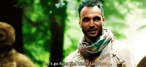 Man In Scarf Let's Go Hunt The White Lady GIF