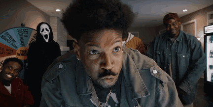 Man In Scream Mask Extreme Double Game GIF