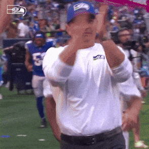 Man In Seahawks Hat Giving Thumbs Up GIF