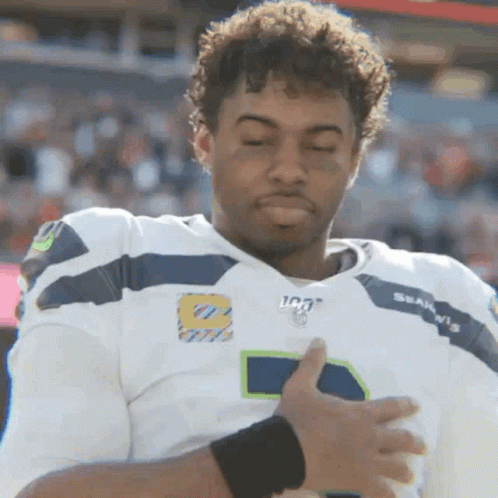 Man in Seahawks Jersey Number 8