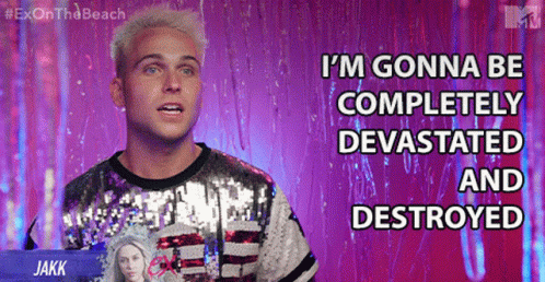 Man in Sequined Shirt Saying I'm Gonna Be Completely Devastated and Destroyed