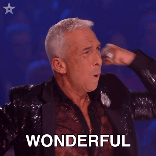 Man in Sequined Suit Screaming Full of Energy