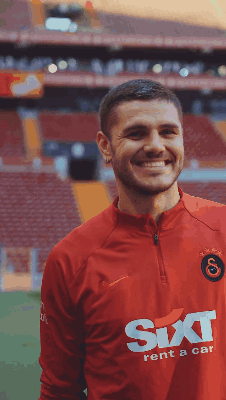 Man In Sixt Rent A Car Shirt Smiles GIF