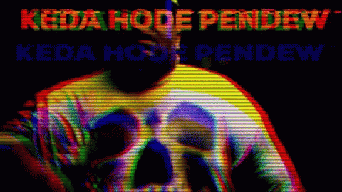 Man In Skull Shirt Saying Keda Hode Pendew GIF