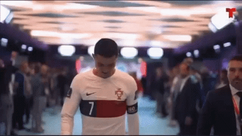 Man in Soccer Uniform Number 7