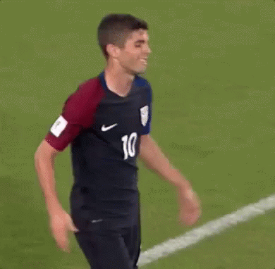 Man In Soccer Uniform On Soccer Field GIF