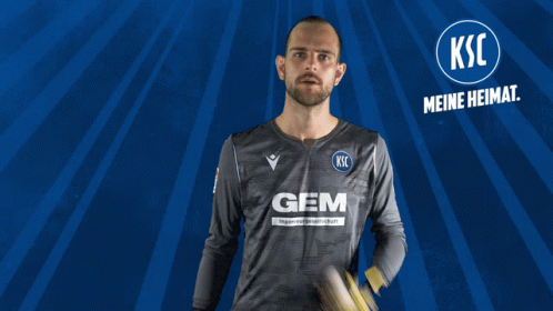 Man in Soccer Uniform Saying Gem