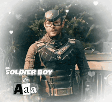 Man in Soldier Boy Costume
