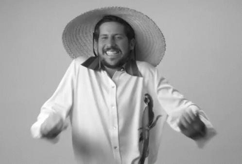 Man in Sombrero Dancing