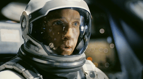 Man In Space Suit And Helmet GIF