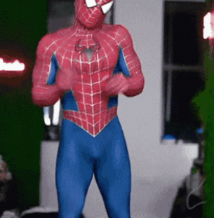 Man in Spider-Man Costume Dancing