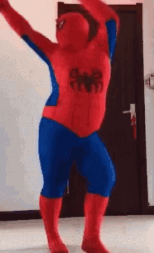 Man In Spider-Man Costume Dancing GIF