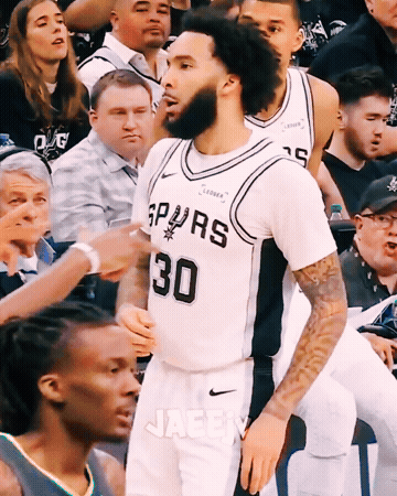 Man In Spurs Jersey Number 30 GIF