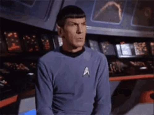 Man in Star Trek Uniform at Control Panel