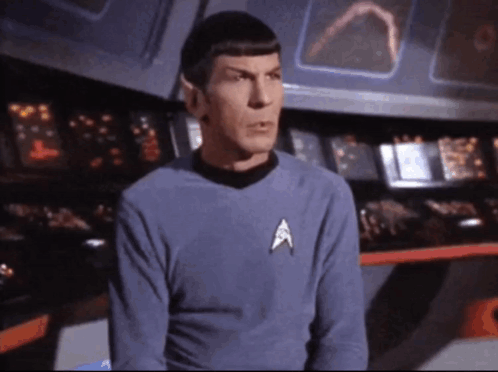 Man in Star Trek Uniform