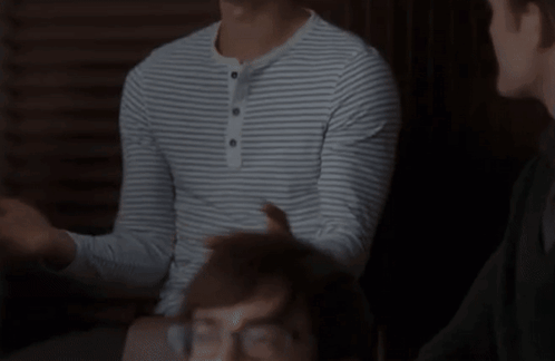 Man in Striped Shirt