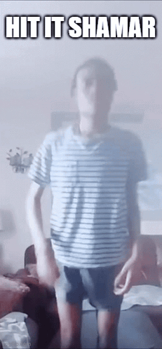 Man in Striped Shirt Hit It Shamar