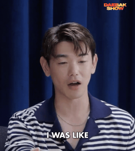 Man In Striped Shirt Saying I Was Like GIF