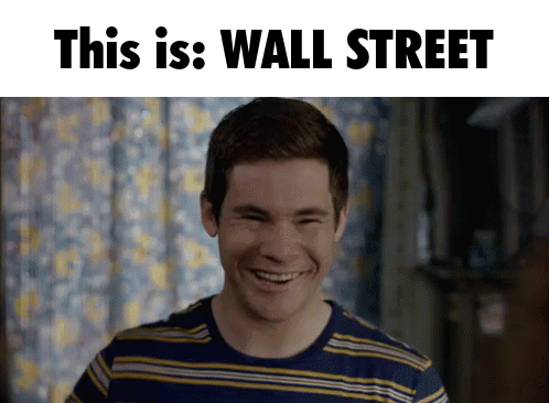 Man In Striped Shirt Saying This Is Wall Street GIF
