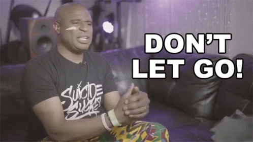 Man in Suicide Sucks Shirt Saying Don't Let Go