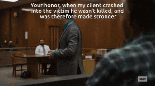 Man in Suit Addressing Another Man Saying Your Honor