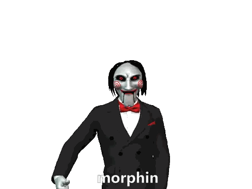 Man in Suit and Bow Tie 'Morphin