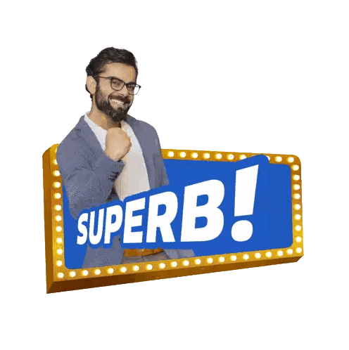 Man in Suit and Glasses in Front of Superb Sign