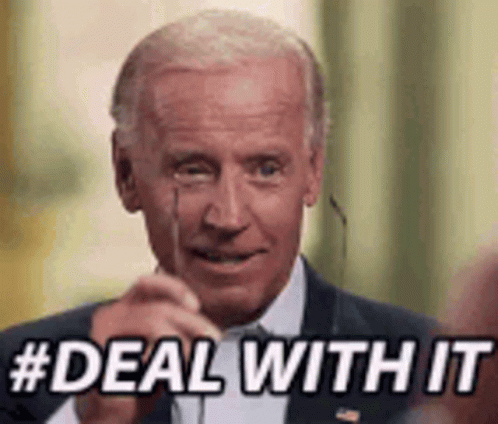 Man in Suit and Glasses Pointing Saying Deal With It