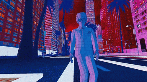 Man in Suit and Glasses Walking