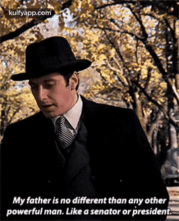 Man in Suit and Hat in Park