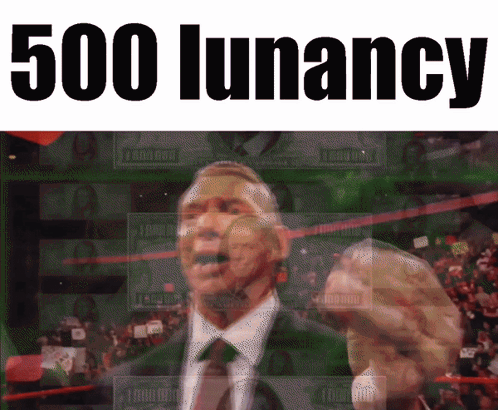 Man in Suit and Tie 500 Lunacy